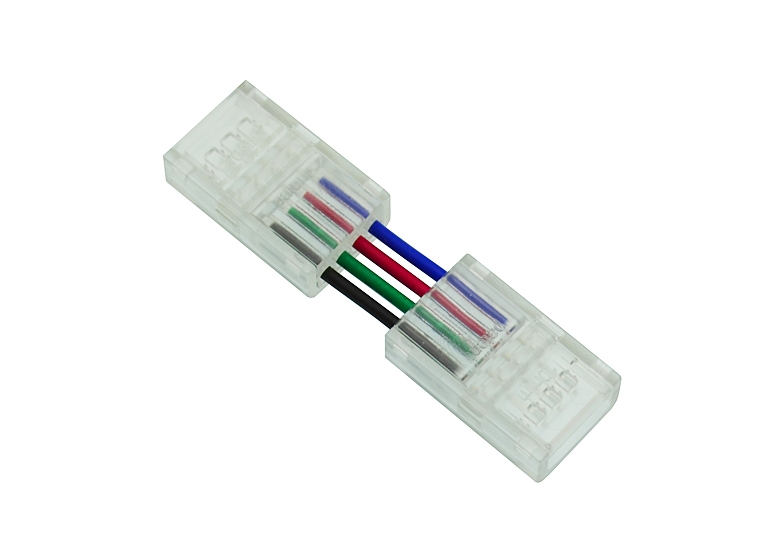 Коннектор прямой RGB 4pin 10mm - 1