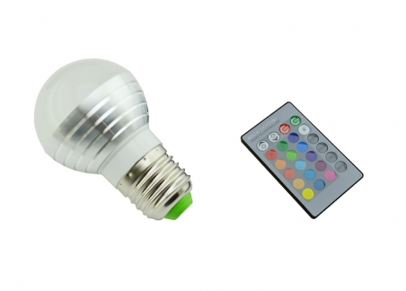 Светодиодная лампа RGB E27 Bulb (ПДУ)