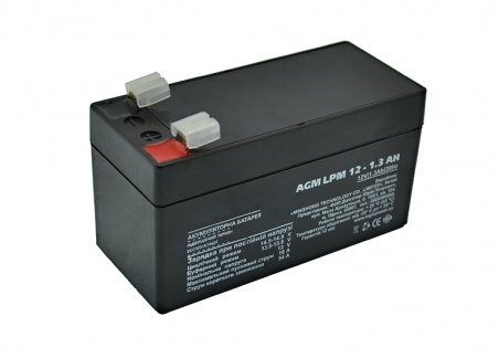 Свинцово-кислотный аккумулятор Battery 12V, 1.3Ah