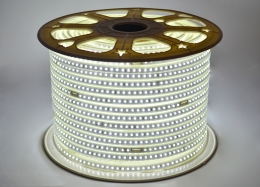 Светодиодная лента SMD 2835 (120 led/m) IP68 Белая 220V Econom