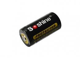 Аккумулятор Battery Li-ion Soshine 16340 (RCR-123), 3,7V 700mAh с защитой